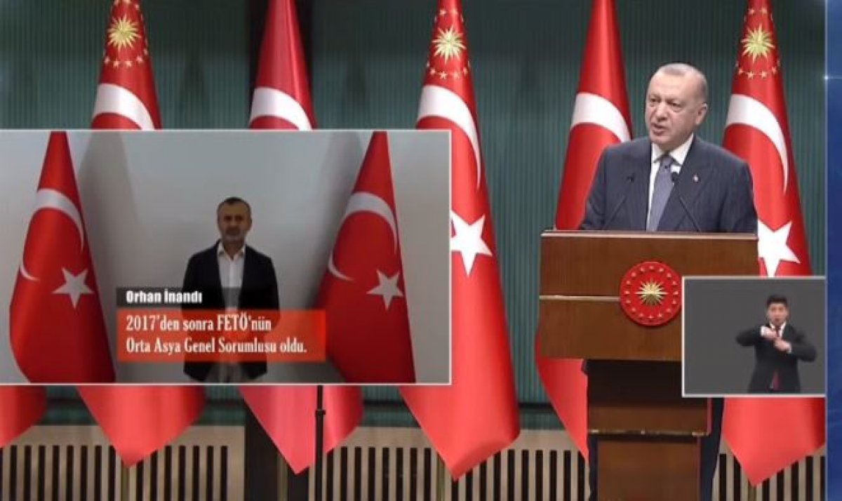Cumhurbaşkanı Erdoğan, yakalanan üst düzey FETÖ mensubunu duyurdu