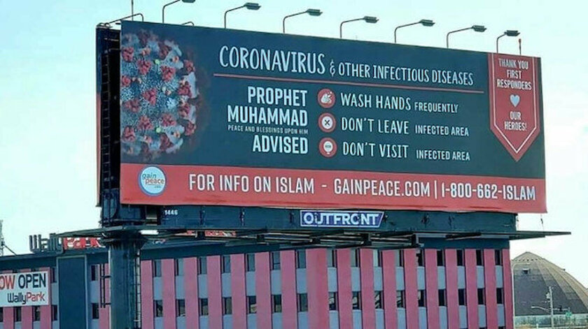 ABD’de Peygamber hadisleri bilboardlarda yayınlandı