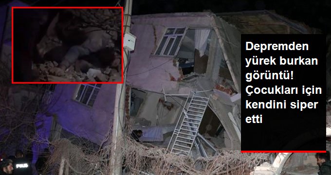 Çocuklarını korumak için kendisini siper etti