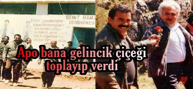 "Apo bana gelincik çiçeği topladı verdi"