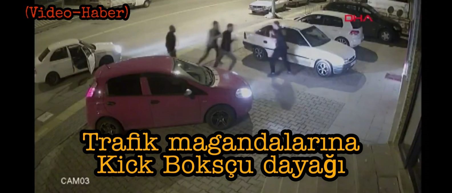 Trafik magandalarına kick boksçu dayağı