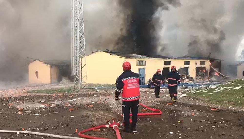 Sakarya'daki patlamada 4 can kaybı 97 yaralı