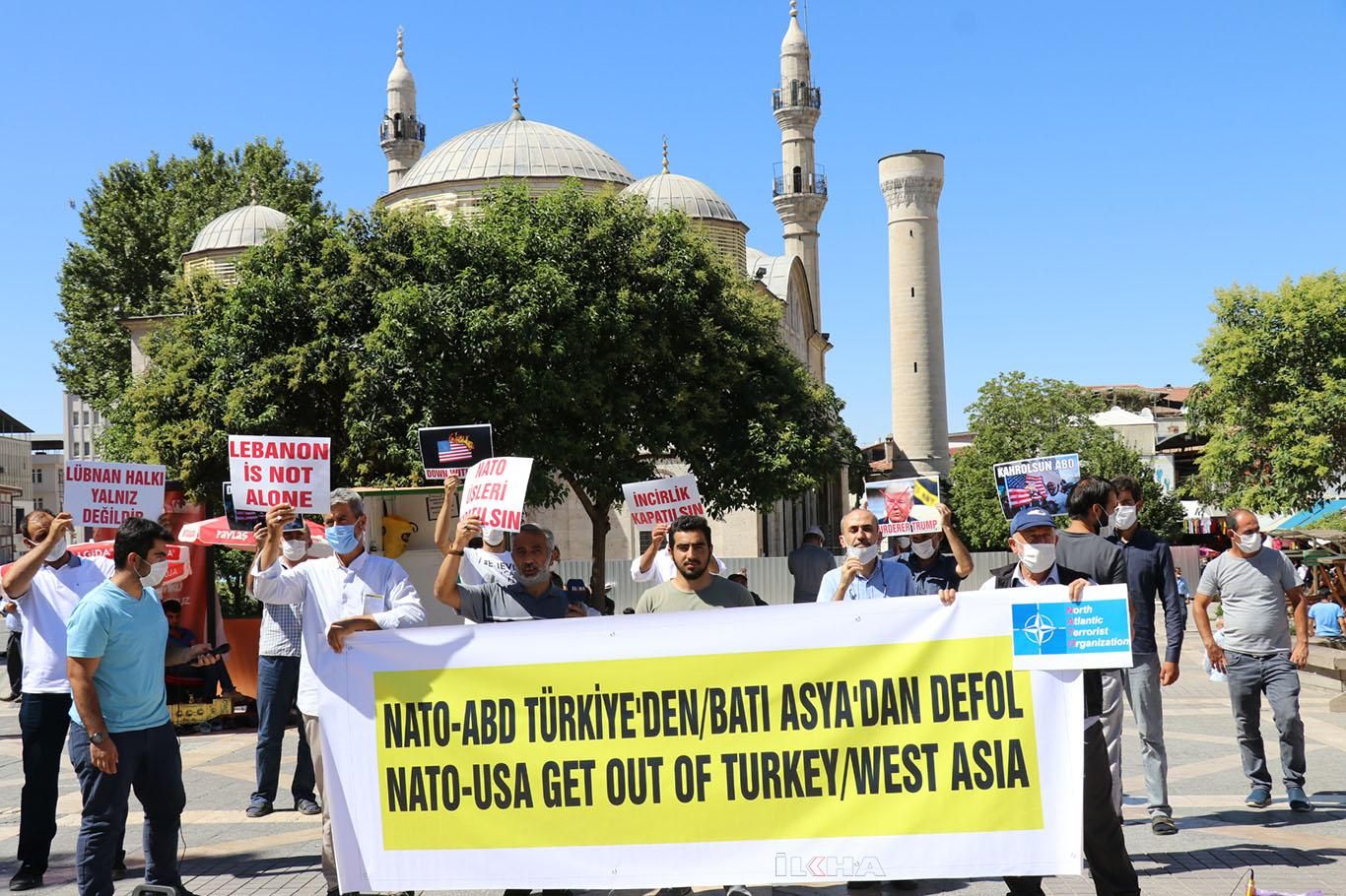 Malatya'da NATO protestosu