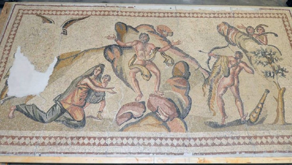 Suriye'den kaçırılan antik mozaik Kaliforniya'da ortaya çıktı