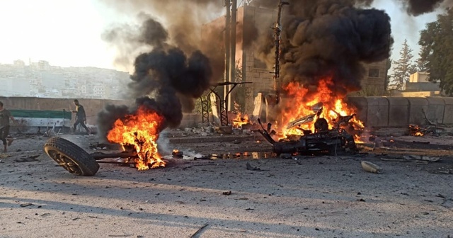 Afrin'de bombalı saldırı (Video Haber)