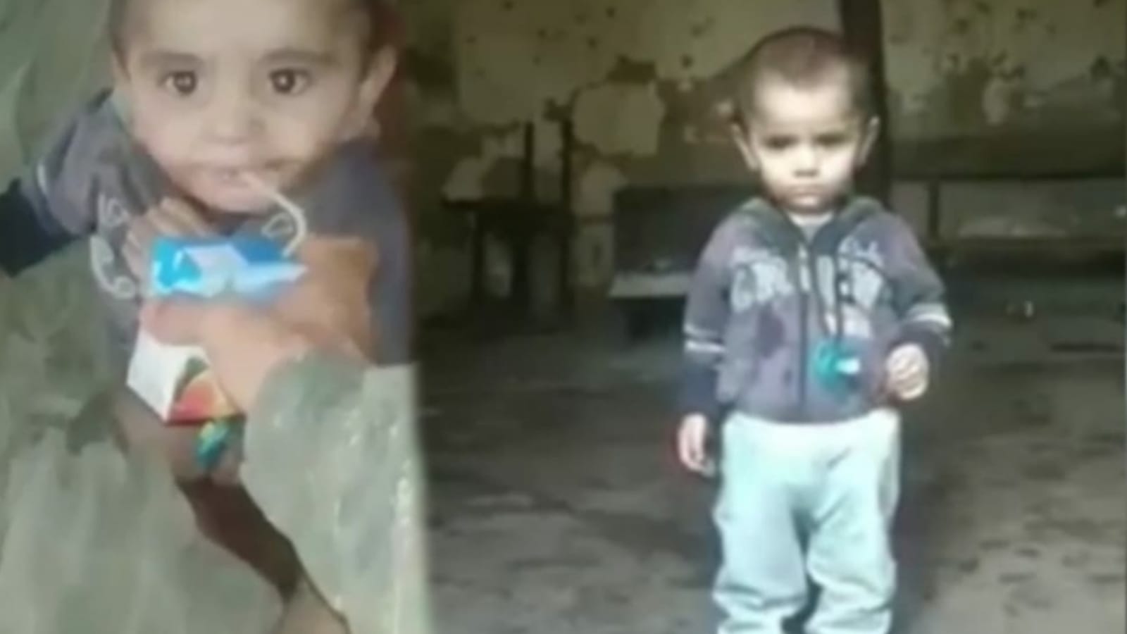 Karabağ'da ailesinin terk ettiği Ermeni çocuğa Azerbaycan askerleri sahip çıktı (Video Haber)