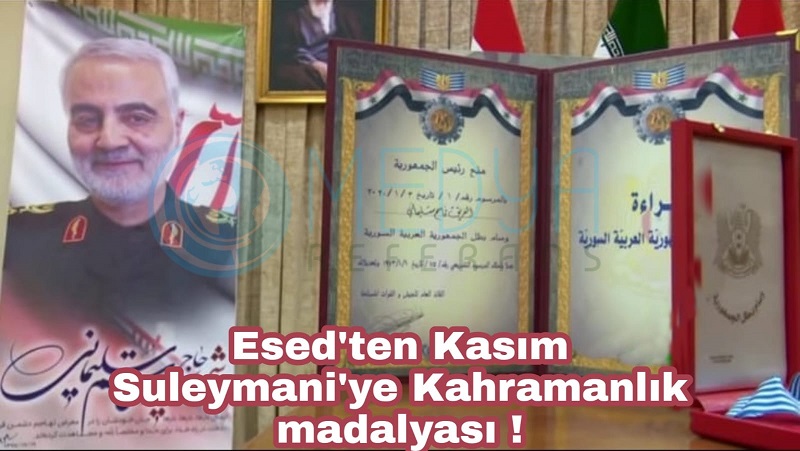 Esed'ten Kasım Suleymani'ye kahramanlık madalyası !