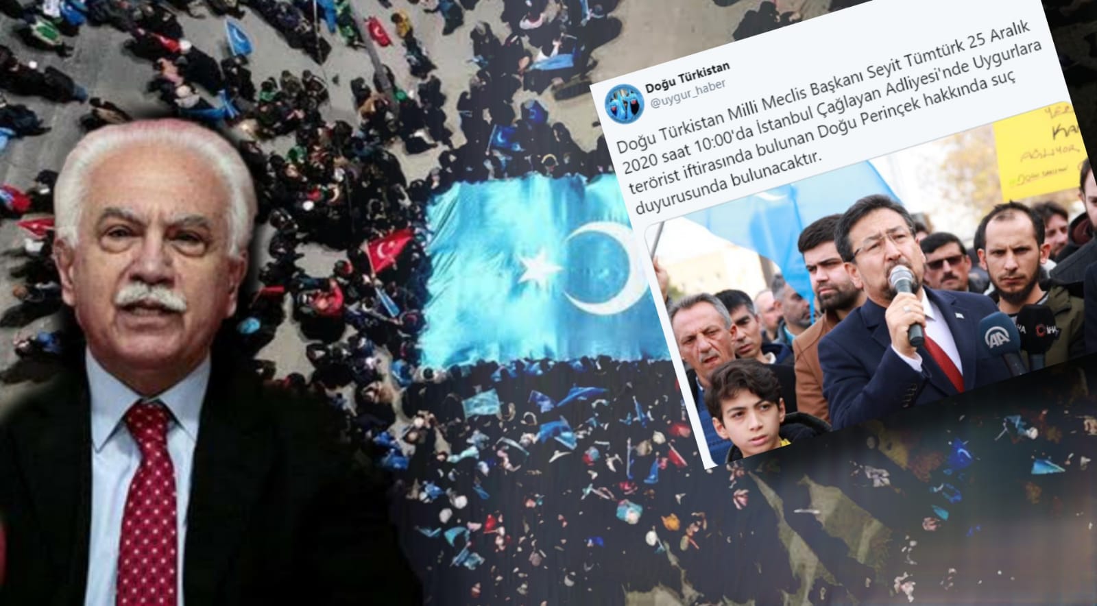 Uygur Türklerini PKK'ya benzeten Perinçek hakkında suç duyurusu