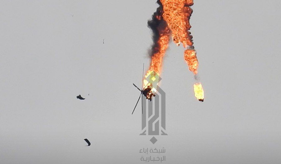 İdlib'te İkinci Helikopterde Vuruldu