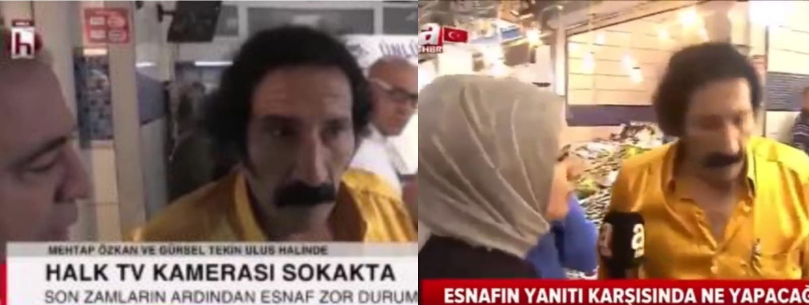 Kanalına göre röportaj! A Haber'e 'kriz yok', Halk TV'ye 'durum kötüye gidiyor' (Video Haber)