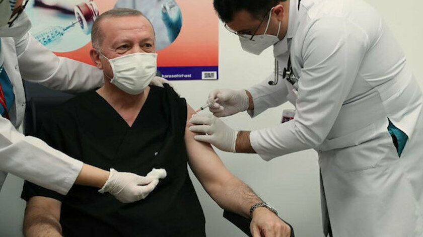Erdoğan Covid-19 aşısı oldu ''Tüm vatandaşlarımıza aşı yapacağız'' dedi