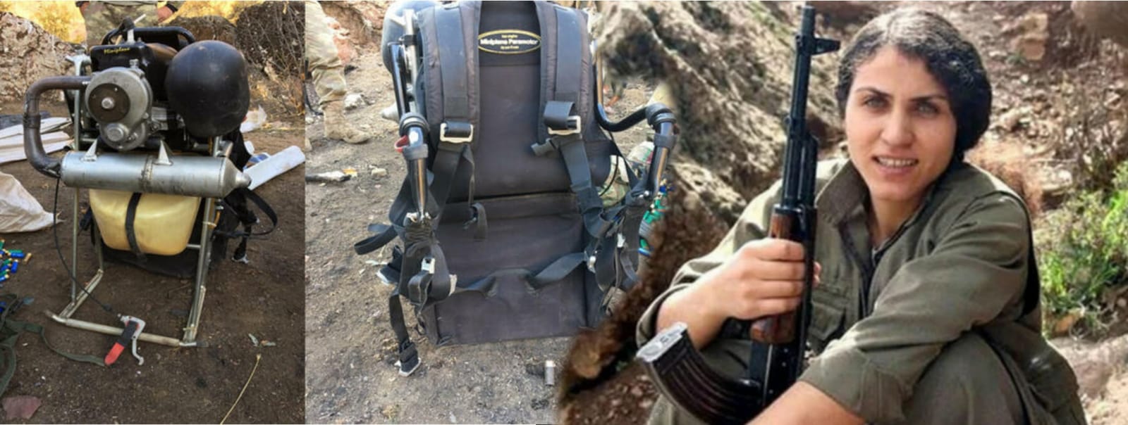 PKK'nın 150 kilo bomba yüklü paramotorü havada imha edildi