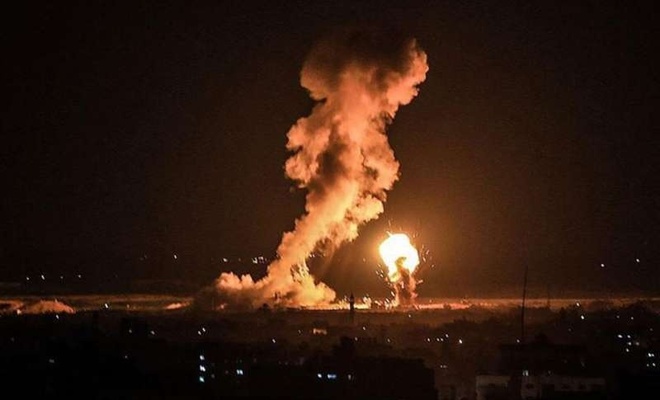 İşgalci Siyonist İsrail rejimi Gazze'ye saldırdı