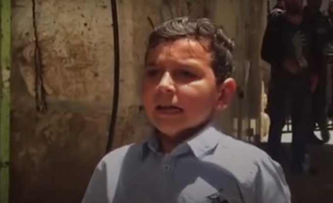 Filistinli çocuğun Yahudilere haykırışı