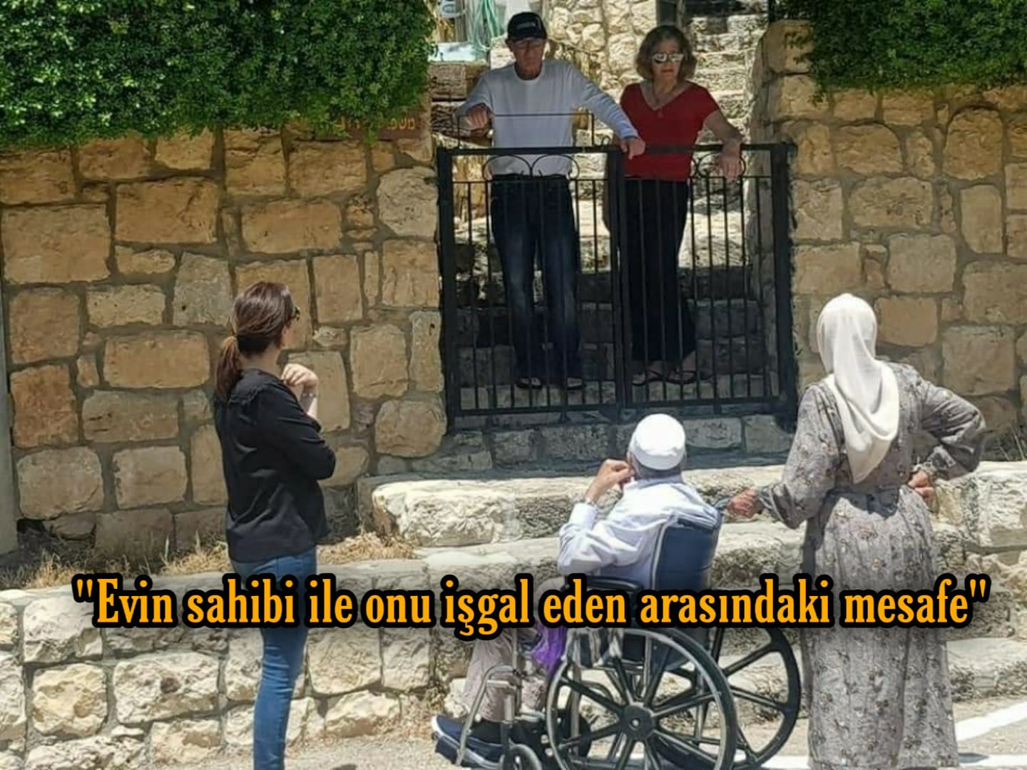 Gazze'de ev sahibi ile evi işgal eden arasındaki mesafe