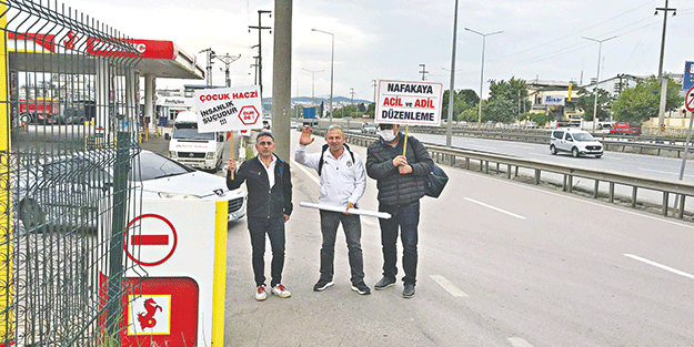 Nafakazedeler için yürüyorlar