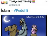 LGBTİ Birliği'nden küstah paylaşım: İslam = pedofilidir