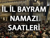 İl il Kurban bayram namazı vakitleri