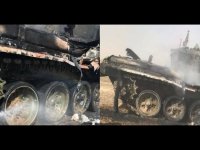 Rus askerler kendi tankını vurdu