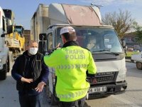 Düzce'de Türk bayraklı kamyon sürücüsüne 'solma' cezası