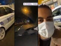 Şok görüntü: İranlı You Tuber yasak saatinde polis otosu ile İstanbul turu atıp dalga geçti