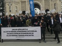 Beyazıt Meydanında Kabe protestosu