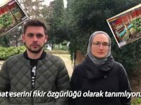 Boğaziçi'nde inançlı öğrenciler video çekti, LGBT'li Kabe resmi için ''Sanat eseri'' dedi'' (Video)