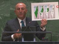 Çavuşoğlu: Bu haritayı dünya iyi görsün. İşgalin ve çekilen acıların özetidir