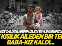 Siyonistlerin saldırılarında 7 kişilik aileden bir tek Baba-kız kaldı